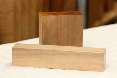 Drechselholz Erle 60 mm stark 120x120 mm