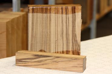 Drechselholz Zebrano 50 mm stark 200x200 mm