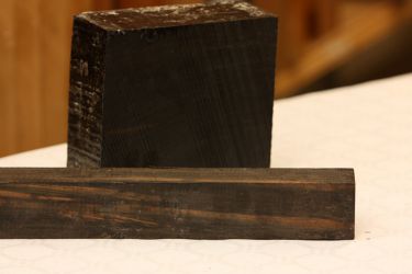 Kantel Ebenholz afrik. 305 mm lang, 60x60 mm